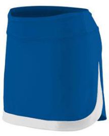 Augusta Girls Action Lightweight 90/10 polyester/spandex Colorblock Skort